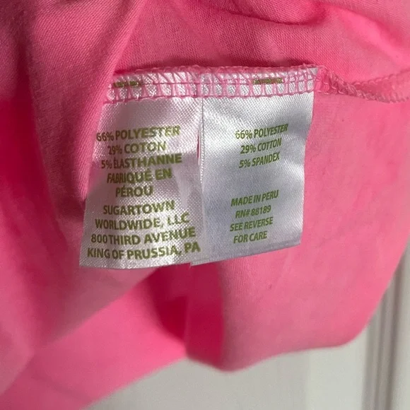 Lilly Pulitzer Alessa Ruffle Tank Top Paradise Pink Size XL - Picture 4 of 4